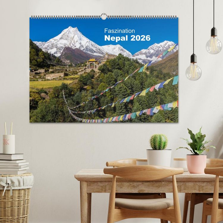 Produktbild: Faszination Nepal (Wandkalender 2026 DIN A2 quer), CALVENDO Monatskalender