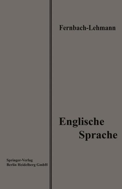Produktbild: Lehrbuch der Englischen Sprache