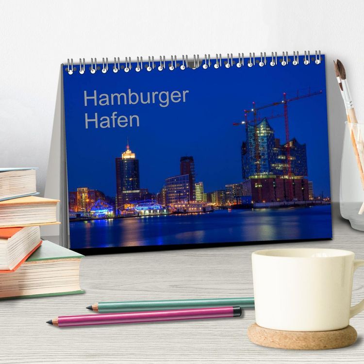 Produktbild: Hafen Hamburg (Tischkalender 2026 DIN A5 quer), CALVENDO Monatskalender
