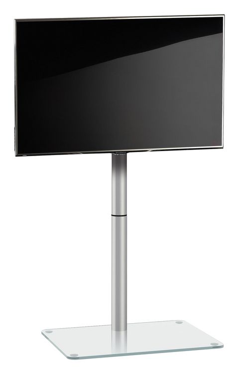 Produktbild: TV Standfu&szlig; Alu Glas Fernseh St&auml;nder Fu&szlig; Alani