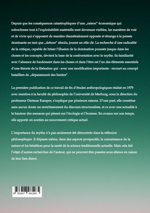 Produktbild: L'importance du mythe pour une nouvelle science de l'homme