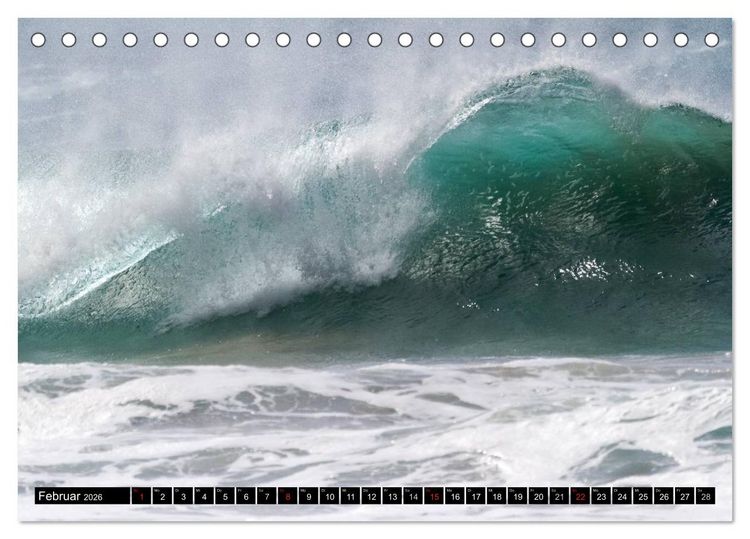 Produktbild: Hawai'i Wellen (Tischkalender 2026 DIN A5 quer), CALVENDO Monatskalender