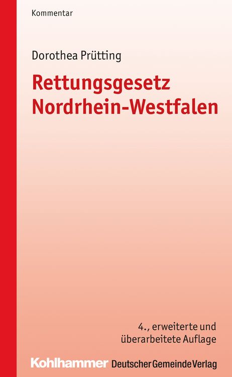 Produktbild: Rettungsgesetz Nordrhein-Westfalen