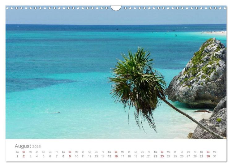 Produktbild: Tulum - Mexico (Wandkalender 2026 DIN A3 quer), CALVENDO Monatskalender