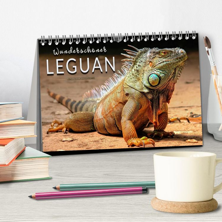 Produktbild: Wundersch&ouml;ner Leguan (Tischkalender 2026 DIN A5 quer), CALVENDO Monatskalender
