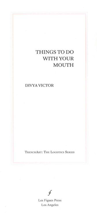 Produktbild: Things To Do W/your Mouth