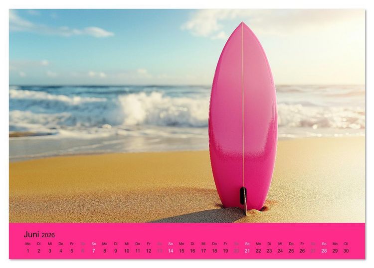 Produktbild: Kalender in PINK (Tischkalender 2026 DIN A5 quer), CALVENDO Monatskalender