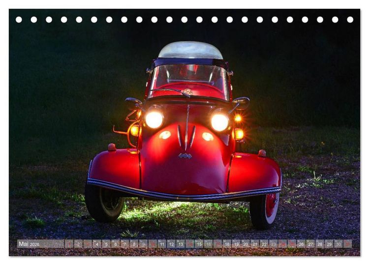 Produktbild: Messerschmitt KR 200 Kabinenroller (Tischkalender 2026 DIN A5 quer), CALVENDO Monatskalender