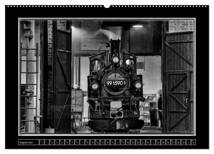 Produktbild: Unter Dampf - Mit der Pre&szlig;nitztalbahn durchs Erzgebirge (hochwertiger Premium Wandkalender 2026 DIN A2 quer), Kunstdruck in Hochglanz