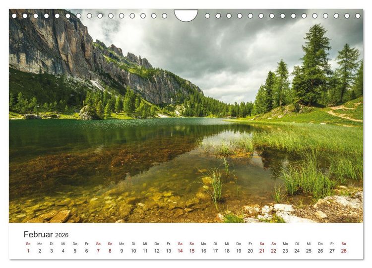 Produktbild: Alpensee - Wunder der Natur (Wandkalender 2026 DIN A4 quer), CALVENDO Monatskalender