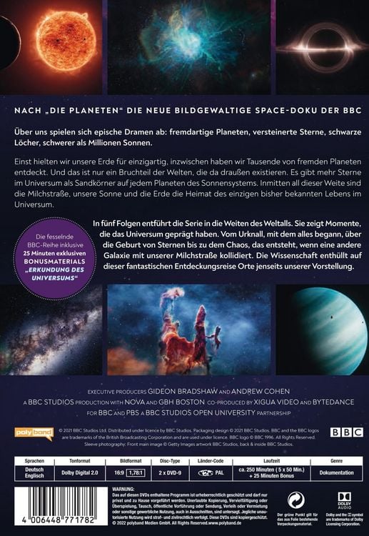 Produktbild: Das Universum - Faszination Weltall [2 DVDs]