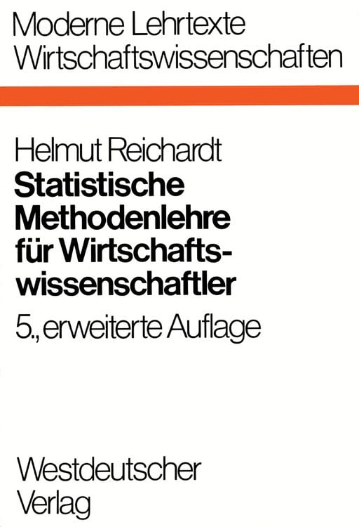 Produktbild: Statistische Methodenlehre f&uuml;r Wirtschaftswissenschaftler