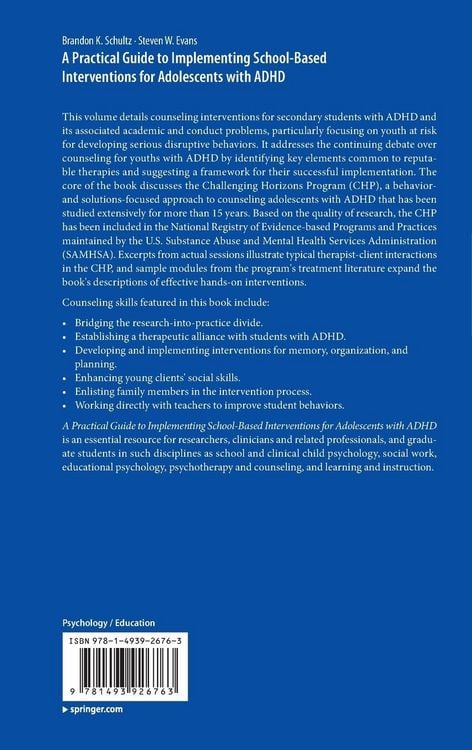 Produktbild: A Practical Guide to Implementing School-Based Interventions for Adolescents with ADHD