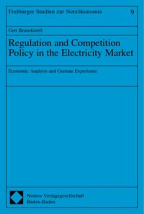 Produktbild: Regulation and Competition Policy in the Electricity Market