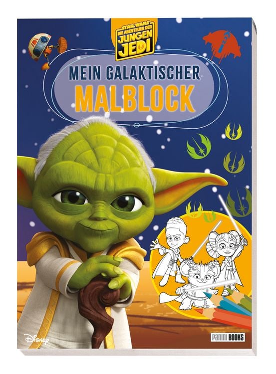Produktbild: Star Wars: Die Abenteuer der jungen Jedi - Mein galaktischer Malblock