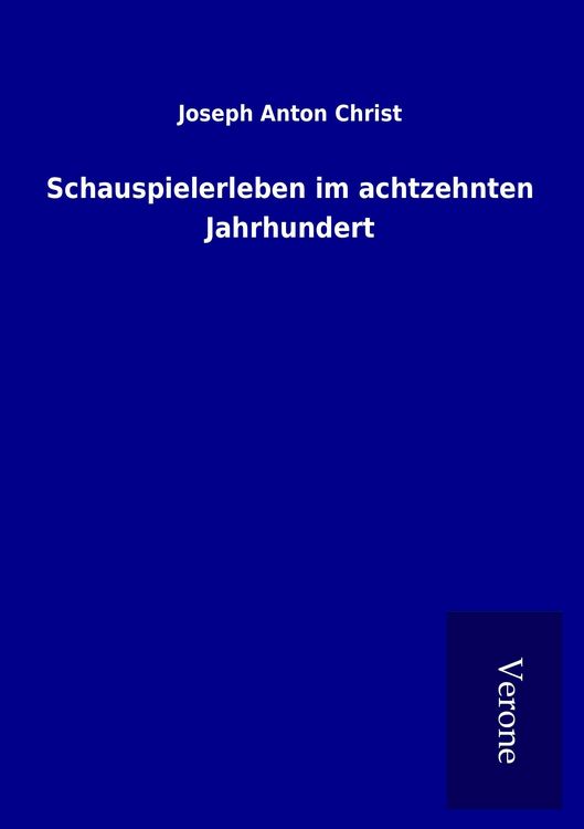 Produktbild: Schauspielerleben im achtzehnten Jahrhundert
