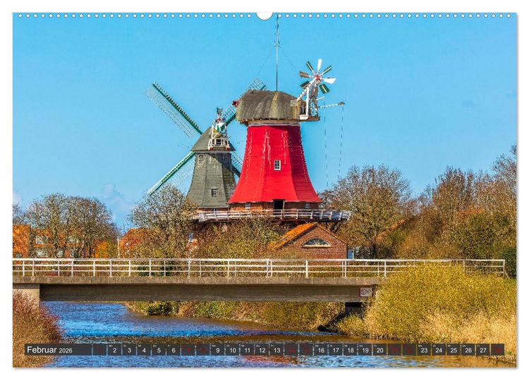 Produktbild: Tour de Ostfriesland (hochwertiger Premium Wandkalender 2026 DIN A2 quer), Kunstdruck in Hochglanz