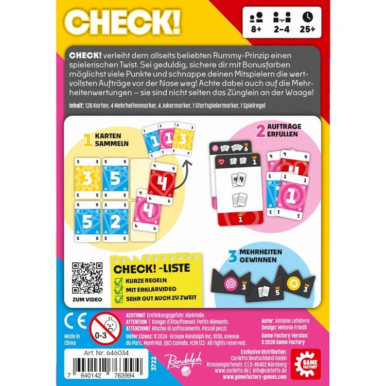 Produktbild: GAME FACTORY - Check! (d)