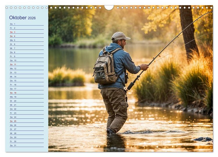 Produktbild: KI Aqua-Emotionen - Ein Jahr voller Wassersport (Wandkalender 2026 DIN A3 quer), CALVENDO Monatskalender