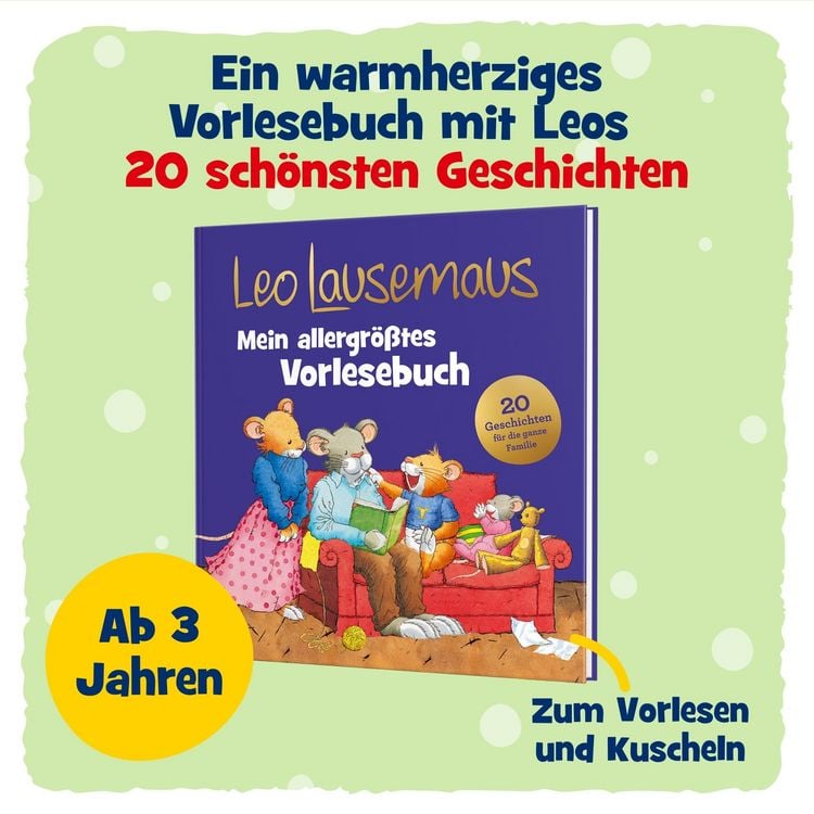 Produktbild: Leo Lausemaus &ndash; Mein allergr&ouml;&szlig;tes Vorlesebuch