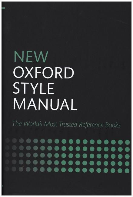 Produktbild: New Oxford Style Manual