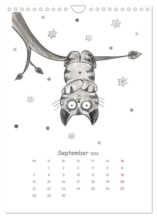 Produktbild: LEOPOLD DER DRITTE - Ein unglaublich liebenswerter Kater (Wandkalender 2026 DIN A4 hoch), CALVENDO Monatskalender