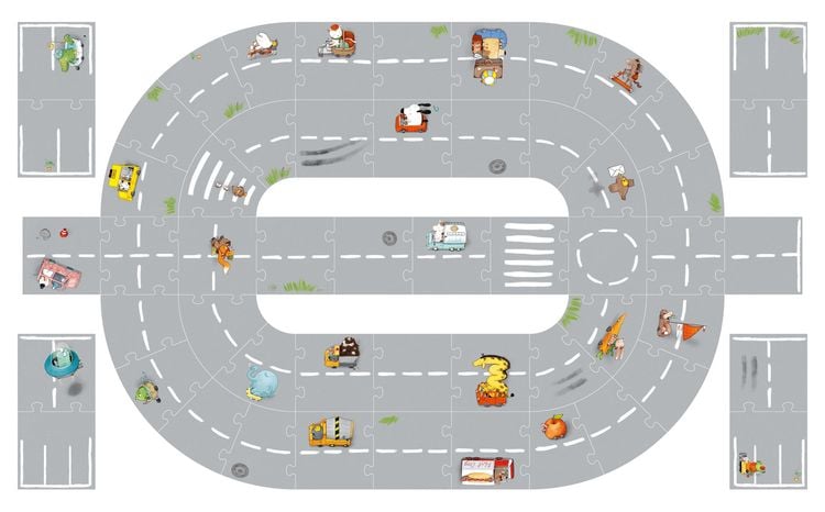Produktbild: Bau dir deine Stra&szlig;e 2 - 4 Meter Stra&szlig;enspielspa&szlig;