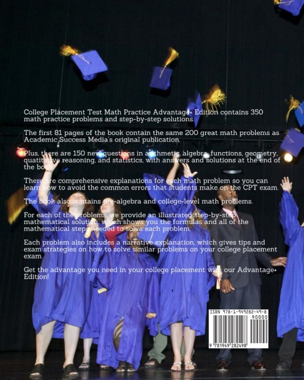 Produktbild: College Placement Test Math Practice Advantage+ Edition