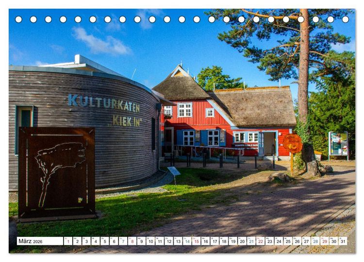 Produktbild: Prerow auf dem Dar&szlig; - Sehnsuchtsort an der Ostsee (Tischkalender 2026 DIN A5 quer), CALVENDO Monatskalender