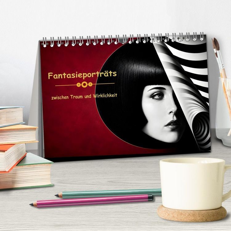 Produktbild: Fantasieportr&auml;ts zwischen Traum und Wirklichkeit (Tischkalender 2027 DIN A5 quer), CALVENDO Monatskalender
