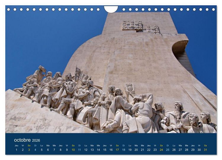 Produktbild: Un voyage &agrave; travers le Portugal (Calendrier mural 2026 DIN A4 vertical), CALVENDO calendrier mensuel