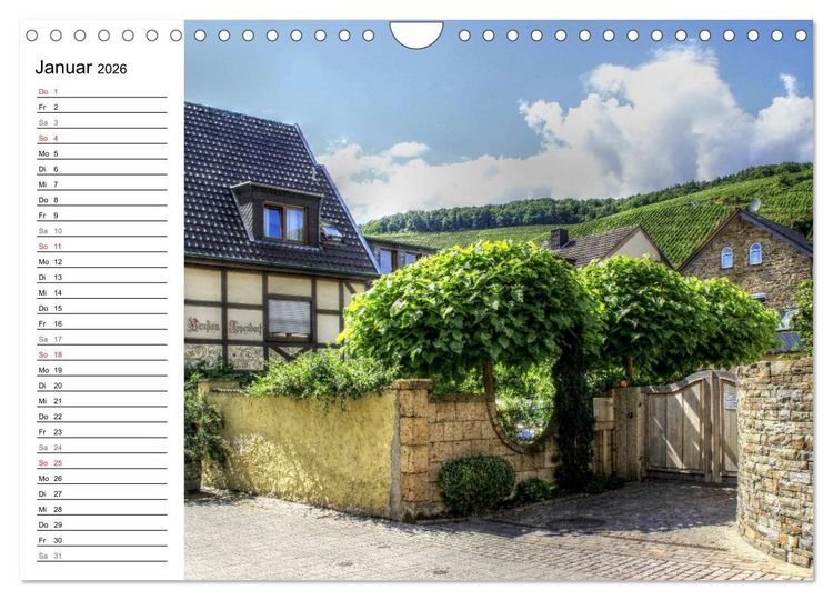 Produktbild: Die sch&ouml;nsten Orte der Eifel - Ahrweiler (Wandkalender 2026 DIN A4 quer), CALVENDO Monatskalender
