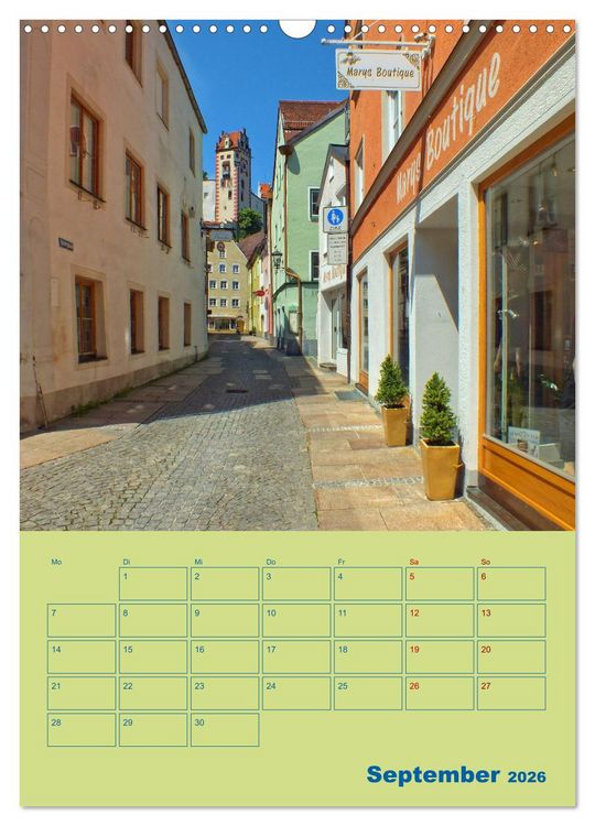 Produktbild: F&uuml;ssen - Ein Allg&auml;uer Terminplaner (Wandkalender 2026 DIN A3 hoch), CALVENDO Monatskalender
