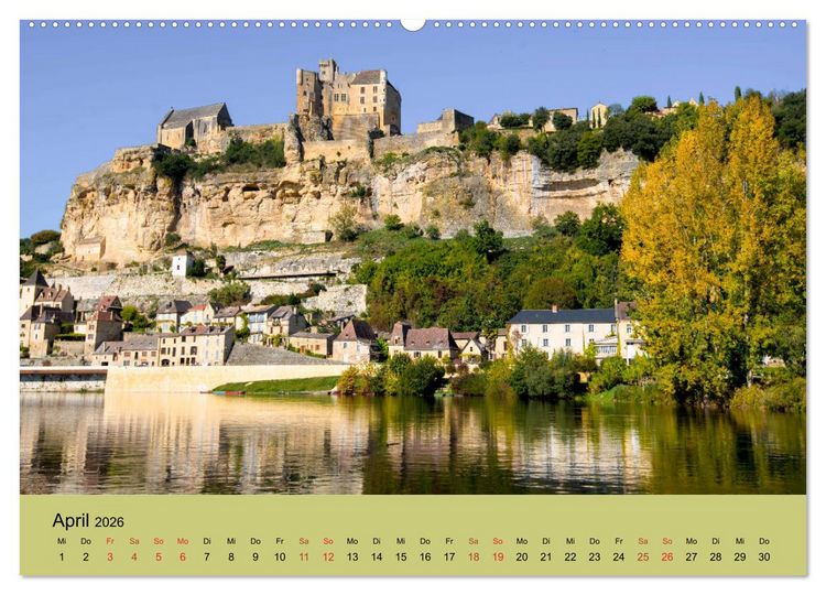 Produktbild: Dorfidyllen in Frankreich (hochwertiger Premium Wandkalender 2026 DIN A2 quer), Kunstdruck in Hochglanz