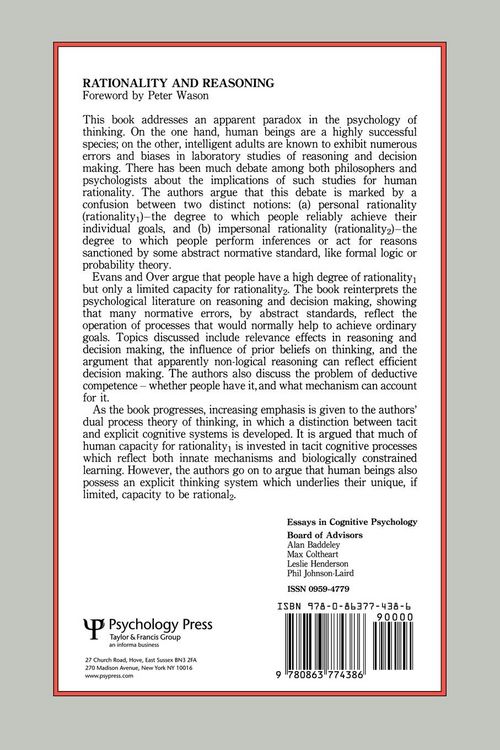 Produktbild: Rationality and Reasoning