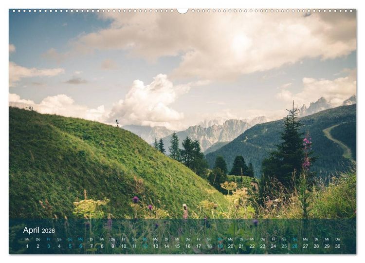 Produktbild: die dolomiten (Wandkalender 2026 DIN A2 quer), CALVENDO Monatskalender