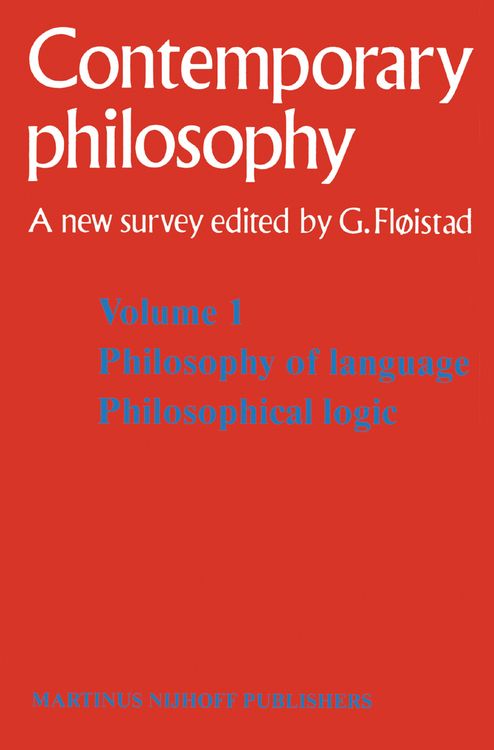 Produktbild: Tome 1 Philosophie du langage, Logique philosophique / Volume 1 Philosophy of language, Philosophical logic