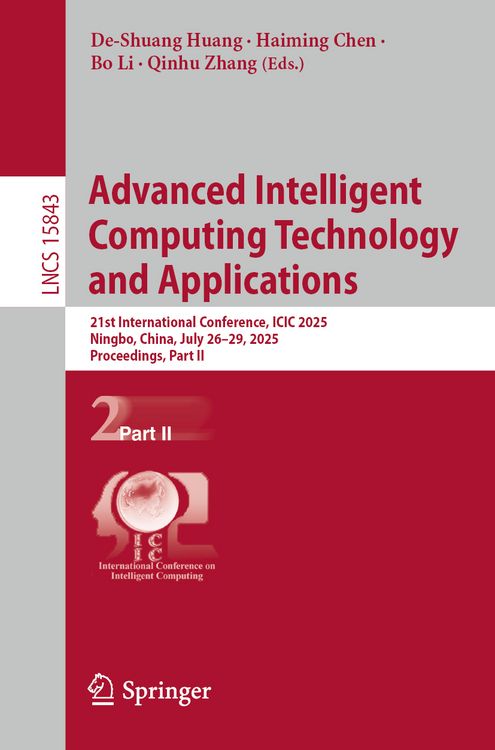 Produktbild: Advanced Intelligent Computing Technology and Applications