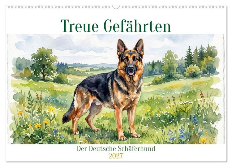 Produktbild: Treue Gef&auml;hrten (Wandkalender 2027 DIN A2 quer), CALVENDO Monatskalender