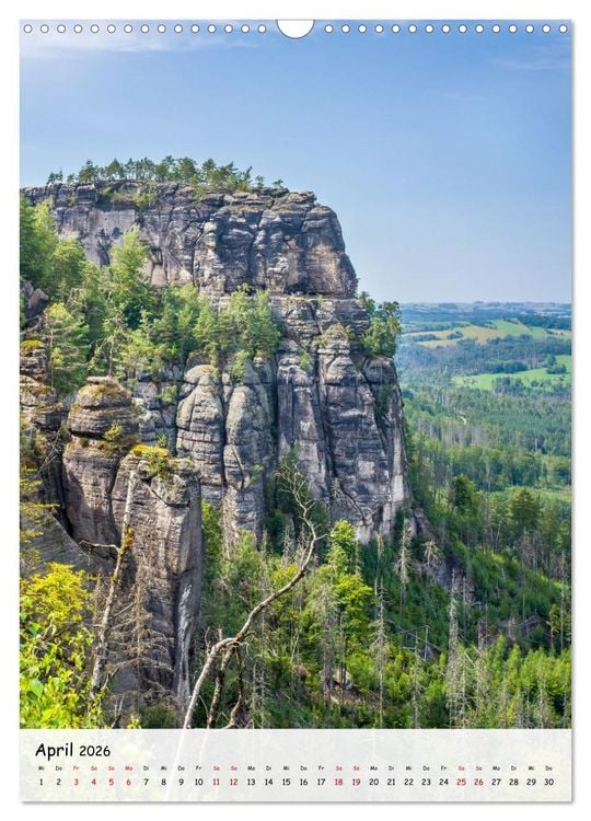 Produktbild: S&auml;chsische Schweiz - Unterwegs im sch&ouml;nen Elbsandsteingebirge (Wandkalender 2026 DIN A3 hoch), CALVENDO Monatskalender
