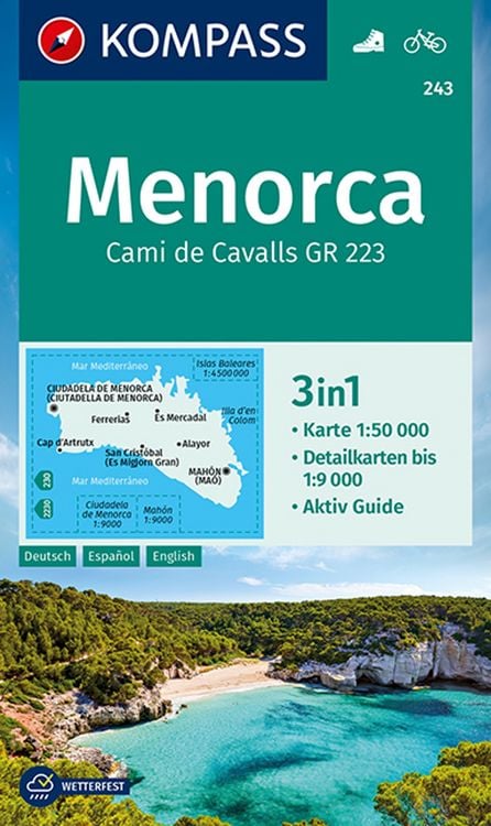 Produktbild: KOMPASS Wanderkarte 243 Menorca 1:50.000