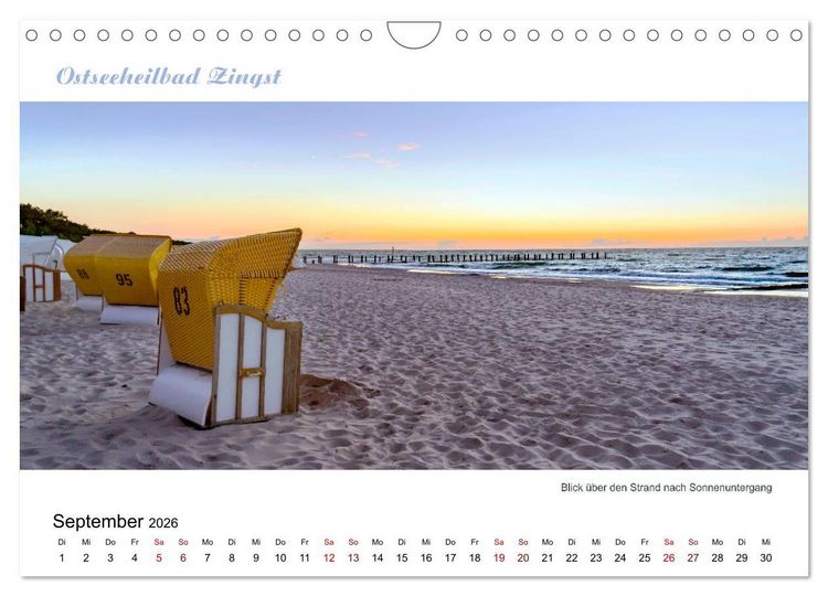 Produktbild: Panorama-Blick Fischland-Darss-Zingst (Wandkalender 2026 DIN A4 quer), CALVENDO Monatskalender