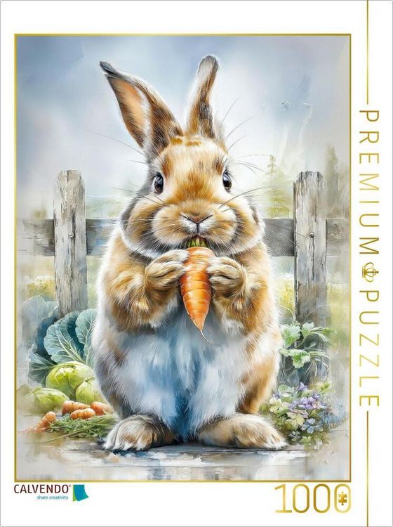 Produktbild: CALVENDO Puzzle So eine knackige M&ouml;hre ist lecker | 1000 Teile Lege-Gr&ouml;&szlig;e 64x48cm Foto-Puzzle f&uuml;r gl&uuml;ckliche Stunden
