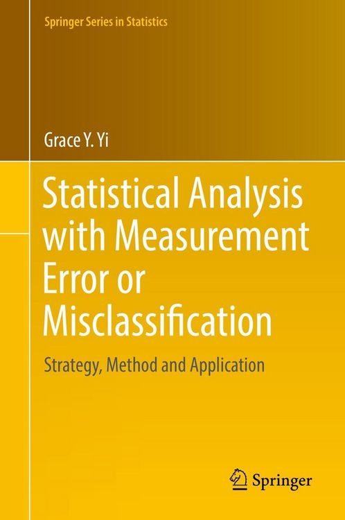 Produktbild: Statistical Analysis with Measurement Error or Misclassification
