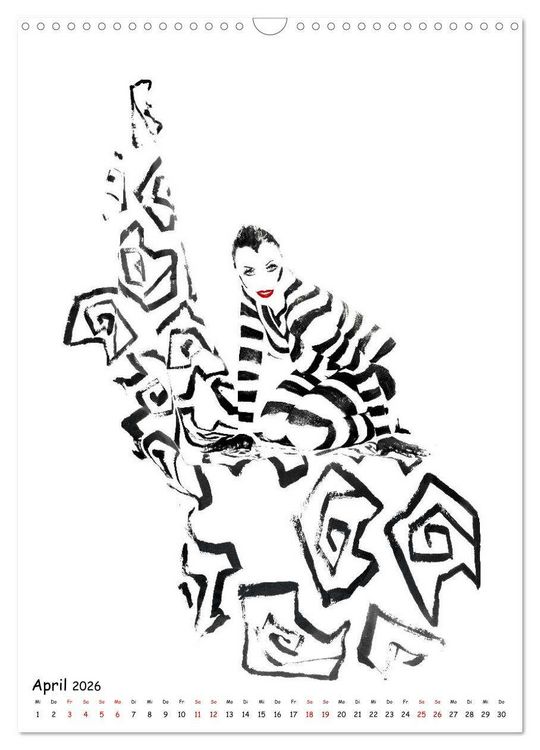 Produktbild: MEL Bodypainting von fru.ch (Wandkalender 2026 DIN A3 hoch), CALVENDO Monatskalender