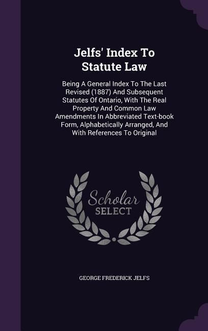 Produktbild: Jelfs' Index To Statute Law
