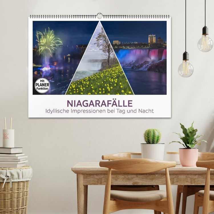 Produktbild: NIAGARAF&Auml;LLE Idyllische Impressionen bei Tag und Nacht (Wandkalender 2026 DIN A2 quer), CALVENDO Monatskalender
