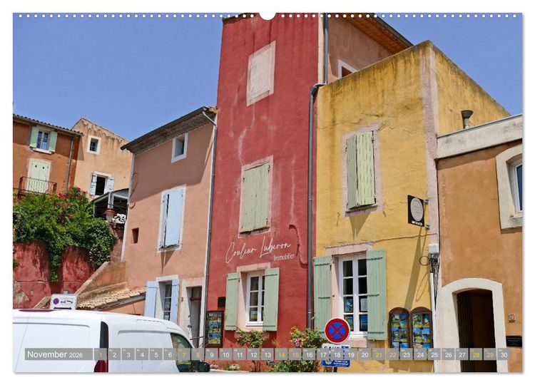 Produktbild: Spaziergang durch Roussillon (hochwertiger Premium Wandkalender 2026 DIN A2 quer), Kunstdruck in Hochglanz