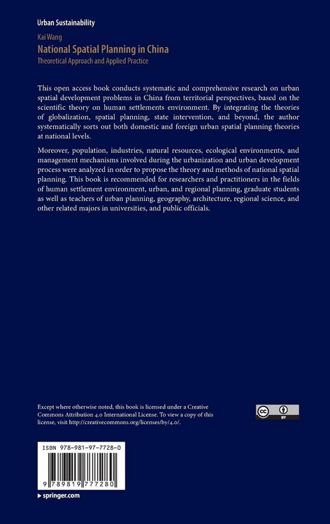 Produktbild: National Spatial Planning in China