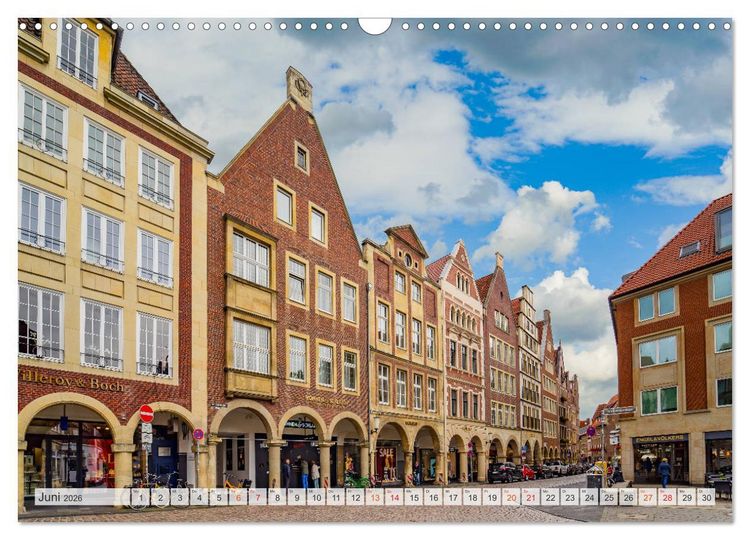 Produktbild: M&uuml;nster Impressionen (Wandkalender 2026 DIN A3 quer), CALVENDO Monatskalender